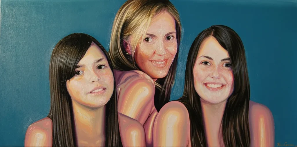 Pintura Indivisa manent Óleo sobre lenzo do artista Xosé Lois Carreira