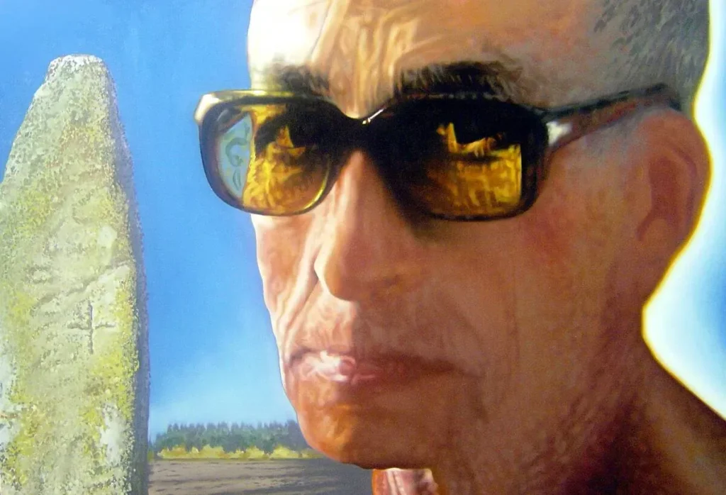 Pintura A Pedra Alta Óleo sobre lenzo do artista Xosé Lois Carreira
