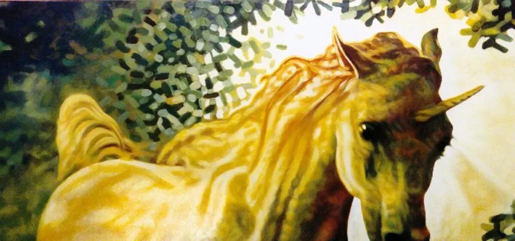 Pintura Pra sempre no tempo Óleo sobre lenzo do artista Xosé Lois Carreira