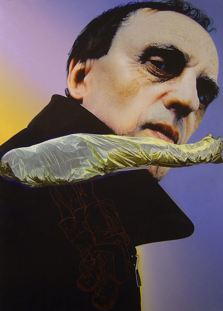 escultura-sombrapie Pintura O sacrificio das sombras Óleo sobre lenzo do artista Xosé Lois Carreira